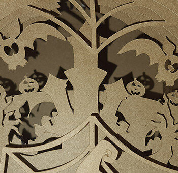 Intra απο ξύλο plywood 3mm-4mm πάχος - Χάρτινο σκιερό κουτί αποκριών Δίασταση 30x20 cm INTRAFABR-17333727 - Image 2