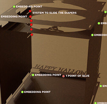 Intra απο ξύλο plywood 3mm-4mm πάχος - Χάρτινο σκιερό κουτί αποκριών Δίασταση 30x20 cm INTRAFABR-17333727 - Image 5