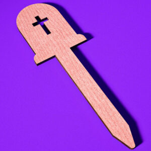 Intra απο ξύλο plywood 3mm-4mm πάχος - Halloween Plant Stakes Cut Laser  Δίασταση 15x15 cm INTRAFABR-73280317