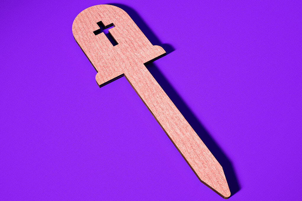 Intra απο ξύλο plywood 3mm-4mm πάχος - Halloween Plant Stakes Cut Laser  Δίασταση 15x15 cm INTRAFABR-73280317