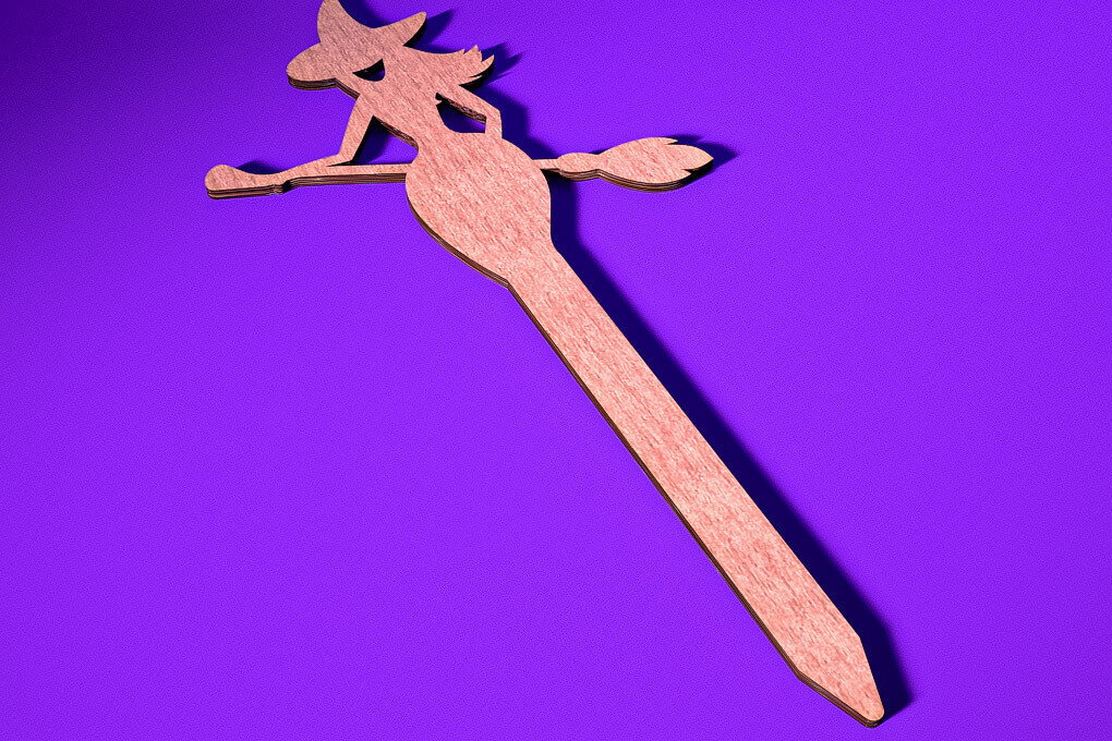 Intra απο ξύλο plywood 3mm-4mm πάχος - Halloween Plant Stakes Cut Laser  Δίασταση 15x15 cm INTRAFABR-73280448