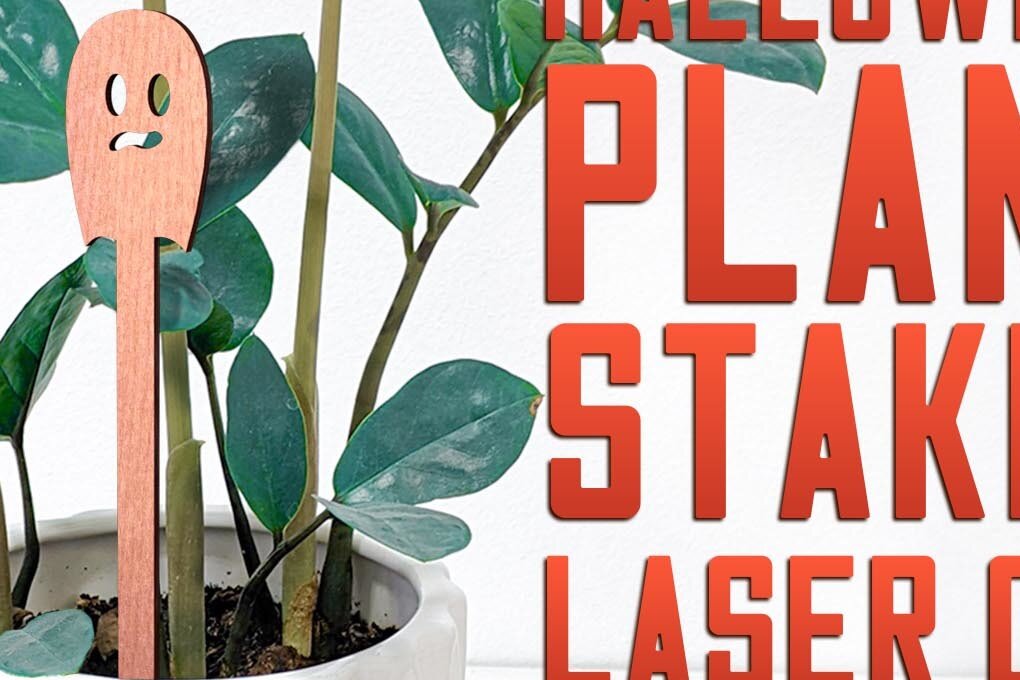 Intra απο ξύλο plywood 3mm-4mm πάχος - Halloween Plant Stakes Cut Laser  Δίασταση 15x15 cm INTRAFABR-75902778