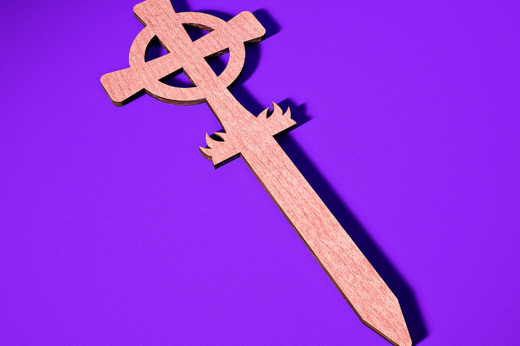 Intra απο ξύλο plywood 3mm-4mm πάχος - Halloween Plant Stakes Cut Laser  Δίασταση 15x15 cm INTRAFABR-73280292