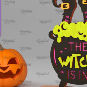 Intra απο ξύλο plywood 3mm-4mm πάχος - Halloween Potion Stand Διακόσμηση με λέιζερ Δίασταση 15x15 cm INTRAFABR-105333492