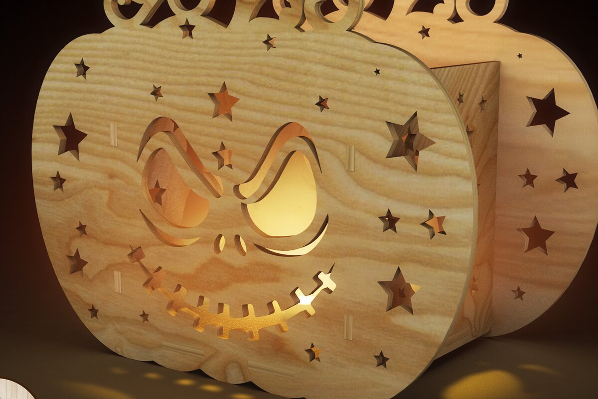 Intra απο ξύλο plywood 3mm-4mm πάχος - ΔΕΜΑ ΚΟΛΟΚΥΘΙΑΣ ΑΠΟΚΡΙΤΩΝ, Κηροπήγιο Δίασταση 9x8 cm INTRAFABR-39706828