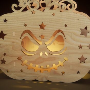 Intra απο ξύλο plywood 3mm-4mm πάχος - ΔΕΜΑ ΚΟΛΟΚΥΘΙΑΣ ΑΠΟΚΡΙΤΩΝ, Κηροπήγιο Δίασταση 9x8 cm INTRAFABR-39706828 - Image 2