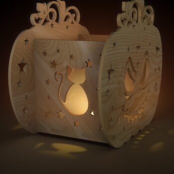 Intra απο ξύλο plywood 3mm-4mm πάχος - ΔΕΜΑ ΚΟΛΟΚΥΘΙΑΣ ΑΠΟΚΡΙΤΩΝ, Κηροπήγιο Δίασταση 9x8 cm INTRAFABR-39706828 - Image 4