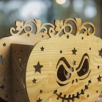 Intra απο ξύλο plywood 3mm-4mm πάχος - ΔΕΜΑ ΚΟΛΟΚΥΘΙΑΣ ΑΠΟΚΡΙΤΩΝ, Κηροπήγιο Δίασταση 9x8 cm INTRAFABR-39706828 - Image 5