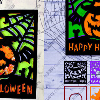 Intra απο ξύλο plywood 3mm-4mm πάχος - Σέικερ κομφετί για αποκριάτικες κάρτες κολοκύθας Δίασταση 7x7 cm INTRAFABR-80255137 - Image 1