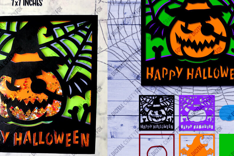 Intra απο ξύλο plywood 3mm-4mm πάχος - Σέικερ κομφετί για αποκριάτικες κάρτες κολοκύθας Δίασταση 7x7 cm INTRAFABR-80255137