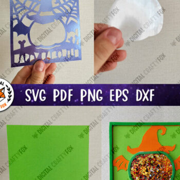 Intra απο ξύλο plywood 3mm-4mm πάχος - Σέικερ κομφετί για αποκριάτικες κάρτες κολοκύθας Δίασταση 7x7 cm INTRAFABR-80255137 - Image 5