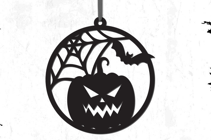 Intra απο ξύλο plywood 3mm-4mm πάχος - Στολίδι κολοκύθας αποκριών Δίασταση 5x4 cm INTRAFABR-81595867