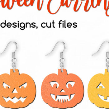 Intra απο ξύλο plywood 3mm-4mm πάχος - Πρότυπα  σκουλαρίκια κολοκύθας αποκριών Δίασταση 3x3 cm INTRAFABR-107147763 - Image 1