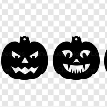 Intra απο ξύλο plywood 3mm-4mm πάχος - Πρότυπα  σκουλαρίκια κολοκύθας αποκριών Δίασταση 3x3 cm INTRAFABR-107147763 - Image 2