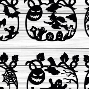 Intra απο ξύλο plywood 3mm-4mm πάχος - Διακόσμηση σπιτιού Halloween Pumpkin  Δίασταση 15x15 cm INTRAFABR-103581251