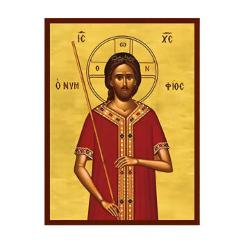 Εικόνα Ορθοδοξίας με περίγραμμα χρυσό σε ξύλο Φλαμουρίας με βάση Εικόνα Χριστός Νυμφίος Χειροποίητη Ελληνορθόδοξη , Κρεμαστή πλάκα βυζαντινής τέχνης, χριστιανική τέχνη Διάσταση 10x7 cm (3,9 x 2,8 ίντσες) INTRAEK-670741 - Image 1