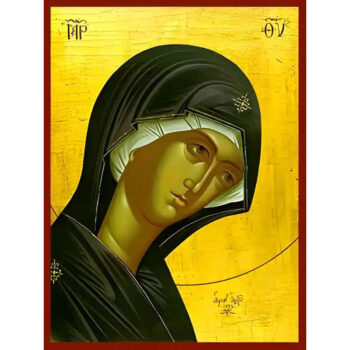 Εικόνα Ορθοδοξίας με περίγραμμα χρυσό σε ξύλο Φλαμουρίας με βάση Εικόνα ΠΑΝΑΓΙΑ, Η ΠΑΡΑΚΛΗΣΙΣ, ΠΡΟΤΟΜΗ Χειροποίητη Ελληνορθόδοξη εικόνα του Ιησού Χριστού, Κρεμαστή πλάκα βυζαντινής τέχνης, χριστιανική τέχνη Διάσταση 15x11 cm (5,9x4,3 ίντσες) INTRAEK-337757864178 - Image 1