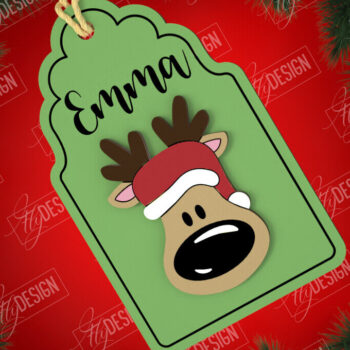 Intra απο ξύλο plywood Χρώμα wenge 3mm-4mm πάχος - Χριστουγεννιάτικη ετικέτα | Ετικέτες δώρων | Δώρο Χριστουγέννων Δίασταση 15x15 cm INTRAFABR-103853832 - Image 1