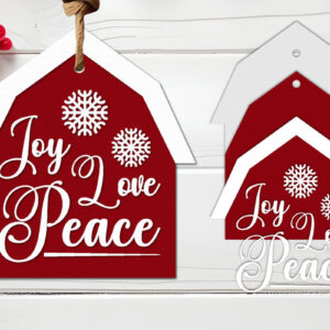 Intra απο ξύλο plywood  Χρώμα wenge 3mm-4mm πάχος - Χριστουγεννιάτικη ετικέτα Lasercut - Χριστουγεννιάτικη πινακίδα Δίασταση 30x20 cm INTRAFABR-103853752