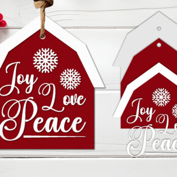 Intra απο ξύλο plywood Χρώμα wenge 3mm-4mm πάχος - Χριστουγεννιάτικη ετικέτα Lasercut - Χριστουγεννιάτικη πινακίδα Δίασταση 30x20 cm INTRAFABR-103853752 - Image 1