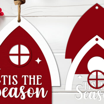 Intra απο ξύλο plywood Χρώμα wenge 3mm-4mm πάχος - Χριστουγεννιάτικη ετικέτα Lasercut - Χριστουγεννιάτικη πινακίδα Δίασταση 30x20 cm INTRAFABR-103853566 - Image 1