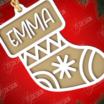 Intra απο ξύλο plywood  Χρώμα wenge 3mm-4mm πάχος - Πακέτο ετικετών Χριστουγέννων | Ετικέτες δώρων | Χριστούγεννα Δίασταση 15x15 cm INTRAFABR-111316322 - Image 4