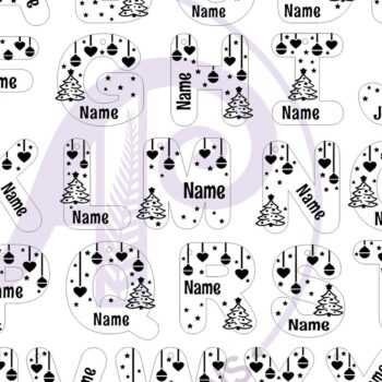 Intra απο ξύλο plywood Χρώμα wenge 3mm-4mm πάχος - Χριστουγεννιάτικο θέμα Ετικέτα Σχέδια επιστολών Δίασταση 30x20 cm INTRAFABR-111315436 - Image 2