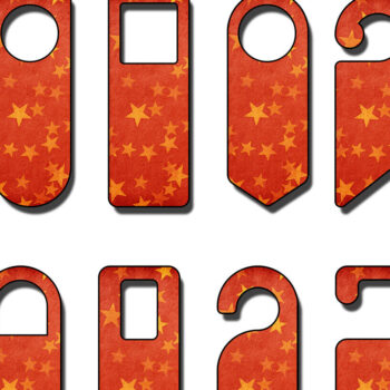 Intra απο ξύλο plywood  Χρώμα wenge 3mm-4mm πάχος - Πρότυπο κρεμάστρες πόρτας με θέμα τα Χριστούγεννα Δίασταση 30x20 cm INTRAFABR-111315557 - Image 2