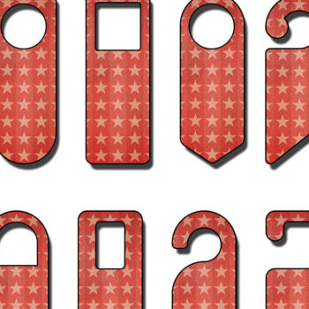 Intra απο ξύλο plywood  Χρώμα wenge 3mm-4mm πάχος - Πρότυπο κρεμάστρες πόρτας με θέμα τα Χριστούγεννα Δίασταση 30x20 cm INTRAFABR-111315557 - Image 3