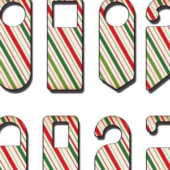 Intra απο ξύλο plywood  Χρώμα wenge 3mm-4mm πάχος - Πρότυπο κρεμάστρες πόρτας με θέμα τα Χριστούγεννα Δίασταση 30x20 cm INTRAFABR-111315557 - Image 7