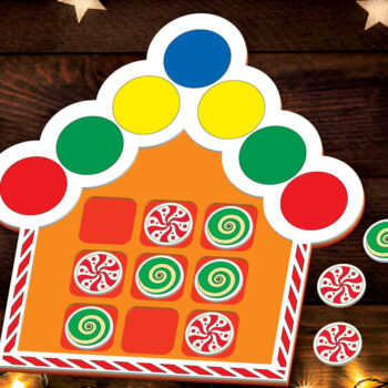 Intra απο ξύλο plywood  Χρώμα wenge 3mm-4mm πάχος - Χριστουγεννιάτικο παιχνίδι Tic Tac Toe Δίασταση 15x15 cm INTRAFABR-80785946 - Image 1