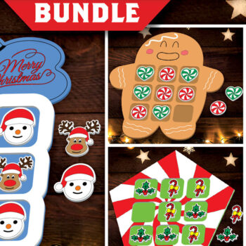 Intra απο ξύλο plywood Χρώμα wenge 3mm-4mm πάχος - Πακέτο Παιχνιδιού Tic Tac Toe Χριστουγέννων Δίασταση 15x15 cm INTRAFABR-35796360 - Image 1