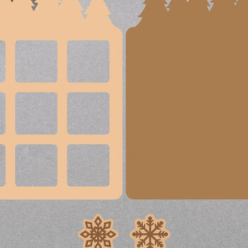 Intra απο ξύλο plywood Χρώμα wenge 3mm-4mm πάχος - Χριστουγεννιάτικο Tic Tac Toe Δίασταση 30x20 cm INTRAFABR-80141893 - Image 6