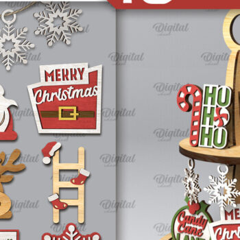 Intra απο ξύλο plywood  Χρώμα wenge 3mm-4mm πάχος - Πακέτο κοπής με λέιζερ Χριστουγεννιάτικο Δίσκο Δίασταση 15x15 cm INTRAFABR-37183420 - Image 1