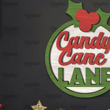 Intra απο ξύλο plywood  Χρώμα wenge 3mm-4mm πάχος - Πακέτο κοπής με λέιζερ Χριστουγεννιάτικο Δίσκο Δίασταση 15x15 cm INTRAFABR-37183420 - Image 5