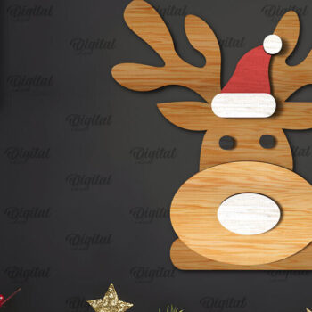 Intra απο ξύλο plywood  Χρώμα wenge 3mm-4mm πάχος - Πακέτο κοπής με λέιζερ Χριστουγεννιάτικο Δίσκο Δίασταση 15x15 cm INTRAFABR-37183420 - Image 8