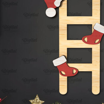 Intra απο ξύλο plywood  Χρώμα wenge 3mm-4mm πάχος - Πακέτο κοπής με λέιζερ Χριστουγεννιάτικο Δίσκο Δίασταση 15x15 cm INTRAFABR-37183420 - Image 9