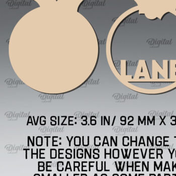 Intra απο ξύλο plywood  Χρώμα wenge 3mm-4mm πάχος - Πακέτο κοπής με λέιζερ Χριστουγεννιάτικο Δίσκο Δίασταση 15x15 cm INTRAFABR-37183420 - Image 11