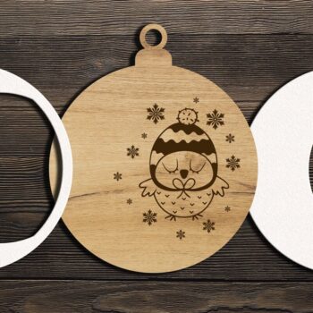 Intra απο ξύλο plywood  Χρώμα wenge 3mm-4mm πάχος - ΧΡΙΣΤΟΥΓΕΝΝΙΑΤΙΚΟ Πακέτο παιχνιδιών Σετ 15 Στολίδι Δίασταση 6x4 cm INTRAFABR-34673872 - Image 3