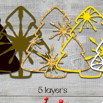 Intra απο ξύλο plywood  Χρώμα wenge 3mm-4mm πάχος - Χριστουγεννιάτικο Παιχνίδι Στολίδι Πακέτο | Chri Δίασταση 6x6 cm INTRAFABR-34672966 - Image 4