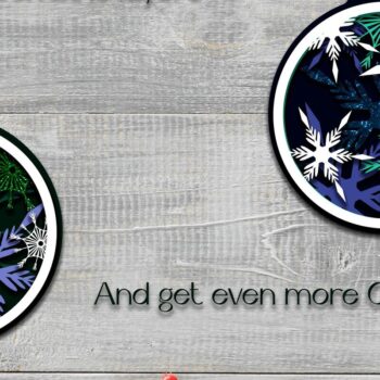 Intra απο ξύλο plywood  Χρώμα wenge 3mm-4mm πάχος - Χριστουγεννιάτικο Παιχνίδι Στολίδι Πακέτο | Chri Δίασταση 6x6 cm INTRAFABR-34674144 - Image 5