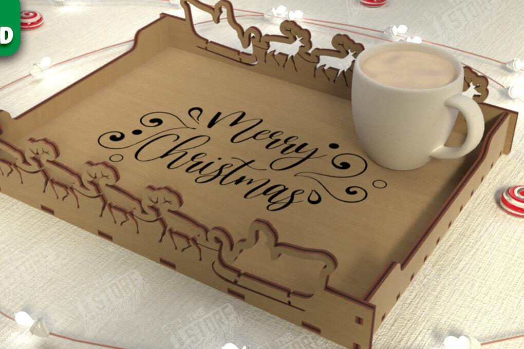 Intra απο ξύλο plywood  Χρώμα wenge 3mm-4mm πάχος - Χριστουγεννιάτικος Δίσκος | Δίσκος ορεκτικών για σνακ Δίασταση 15x15 cm INTRAFABR-103575843