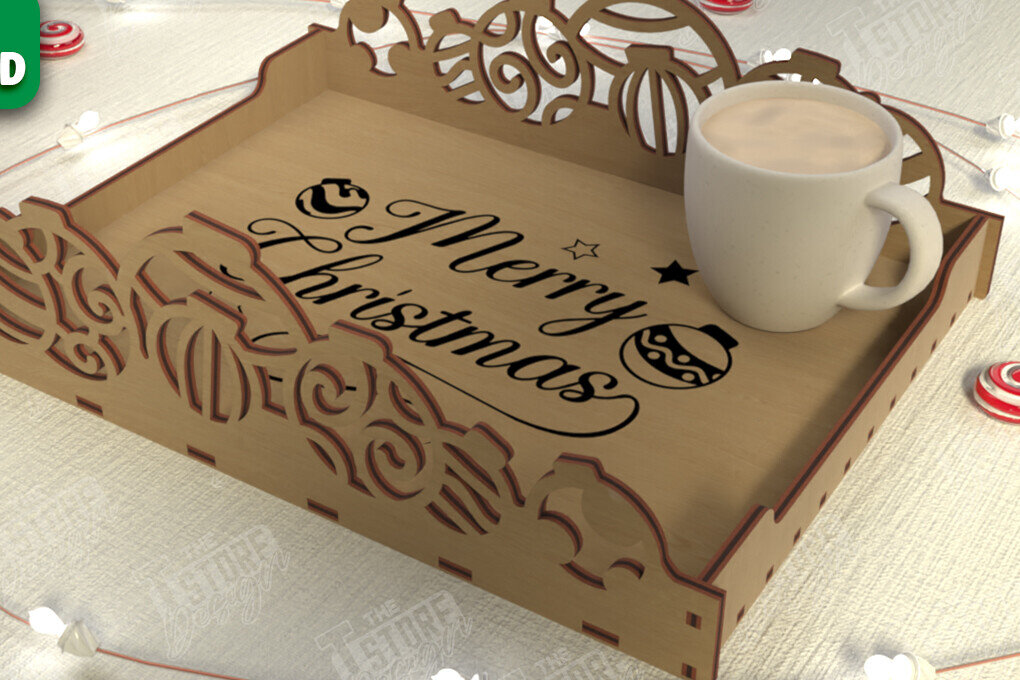 Intra απο ξύλο plywood  Χρώμα wenge 3mm-4mm πάχος - Χριστουγεννιάτικος Δίσκος | Δίσκος ορεκτικών για σνακ Δίασταση 15x15 cm INTRAFABR-101127379