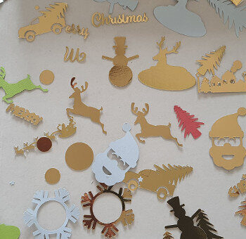 Intra απο ξύλο plywood Χρώμα wenge 3mm-4mm πάχος - Χριστουγεννιάτικο κουτί και στολίδι Δίασταση 6x6 cm INTRAFABR-101126536 - Image 2