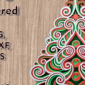 Intra απο ξύλο plywood  Χρώμα wenge 3mm-4mm πάχος - Χριστουγεννιάτικο δέντρο 3d Πολυεπίπεδα Αρχεία Δίασταση 250x195 cm INTRAFABR-39521638