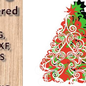 Intra απο ξύλο plywood Χρώμα wenge 3mm-4mm πάχος - Χριστουγεννιάτικο δέντρο 3d Πολυεπίπεδα Αρχεία Δίασταση 250x195 cm INTRAFABR-39521638 - Image 3