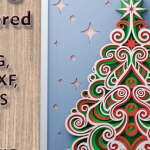 Intra απο ξύλο plywood  Χρώμα wenge 3mm-4mm πάχος - Χριστουγεννιάτικο δέντρο 3d Πολυεπίπεδα Αρχεία Δίασταση 270x270 cm INTRAFABR-104435505