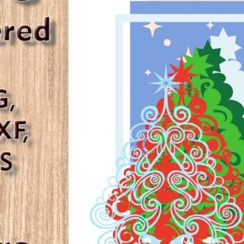 Intra απο ξύλο plywood Χρώμα wenge 3mm-4mm πάχος - Χριστουγεννιάτικο δέντρο 3d Πολυεπίπεδα Αρχεία Δίασταση 270x270 cm INTRAFABR-104435505 - Image 3