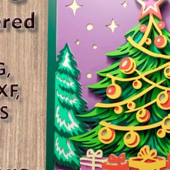 Intra απο ξύλο plywood Χρώμα wenge 3mm-4mm πάχος - Χριστουγεννιάτικο δέντρο 3d Multilayer Δίασταση 270x270 cm INTRAFABR-104435656 - Image 1