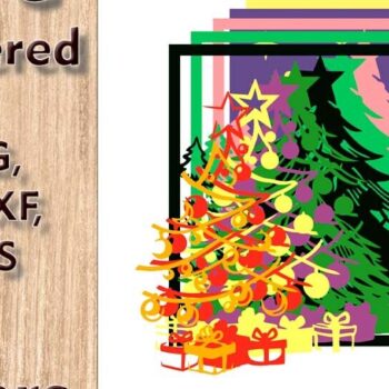 Intra απο ξύλο plywood Χρώμα wenge 3mm-4mm πάχος - Χριστουγεννιάτικο δέντρο 3d Multilayer Δίασταση 270x270 cm INTRAFABR-104435656 - Image 3